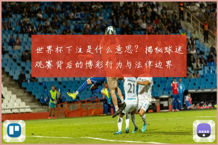 世界杯下注是什么意思？揭秘球迷观赛背后的博彩行为与法律边界